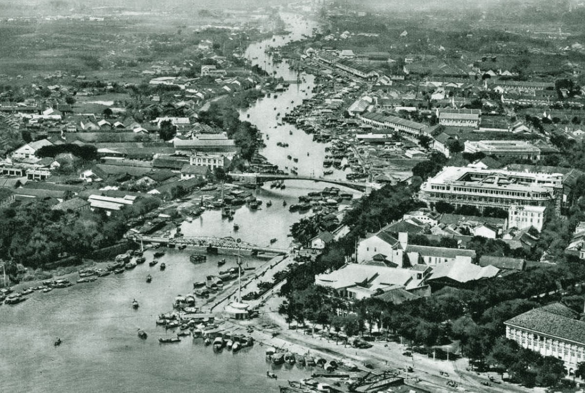 Nhìn từ trên không của sông Sài Gòn